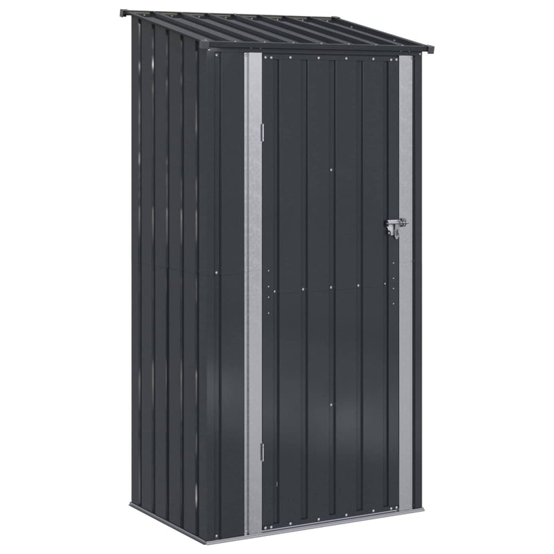 vidaXL Antracit Fém Kertiszerszámos Ház 103x74x200cm