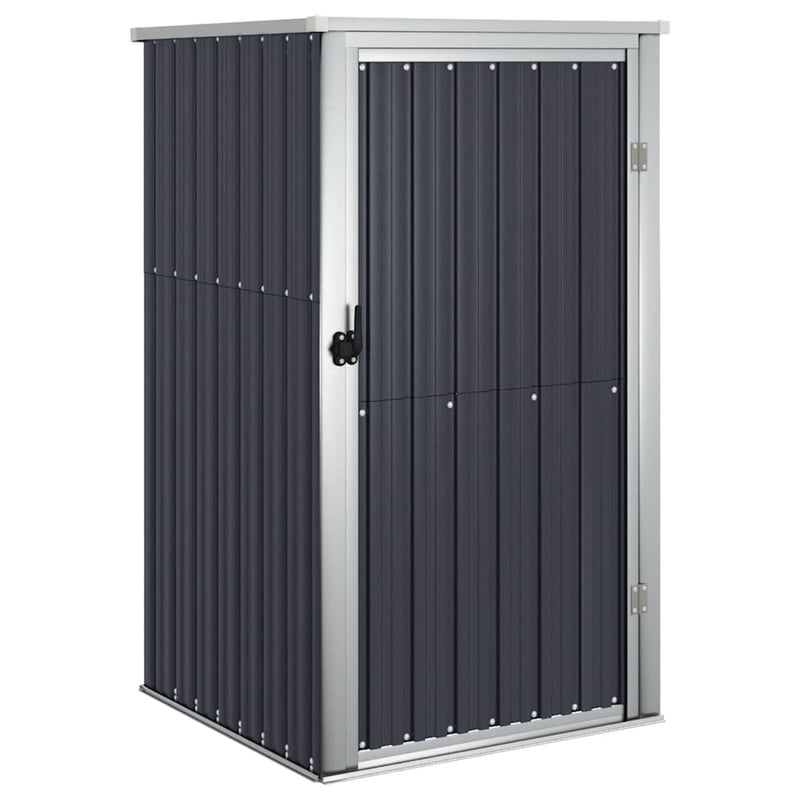 vidaXL antracit horganyzott acél kerti szerszámtárolóhoz 88x89x161cm