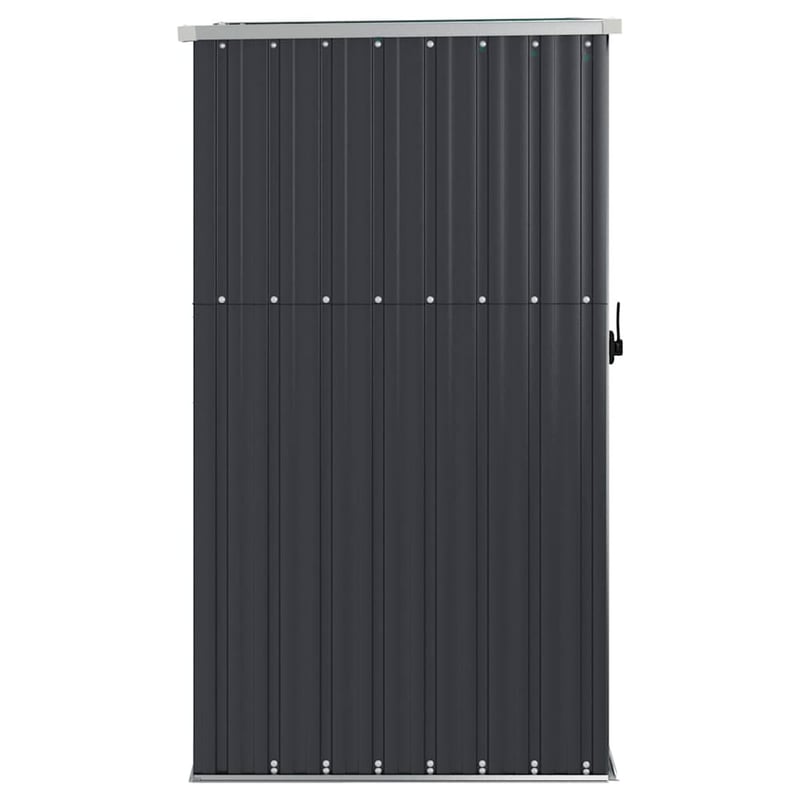 vidaXL antracit horganyzott acél kerti szerszámtárolóhoz 88x89x161cm