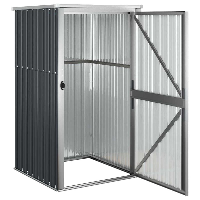 vidaXL antracit horganyzott acél kerti szerszámtárolóhoz 88x89x161cm