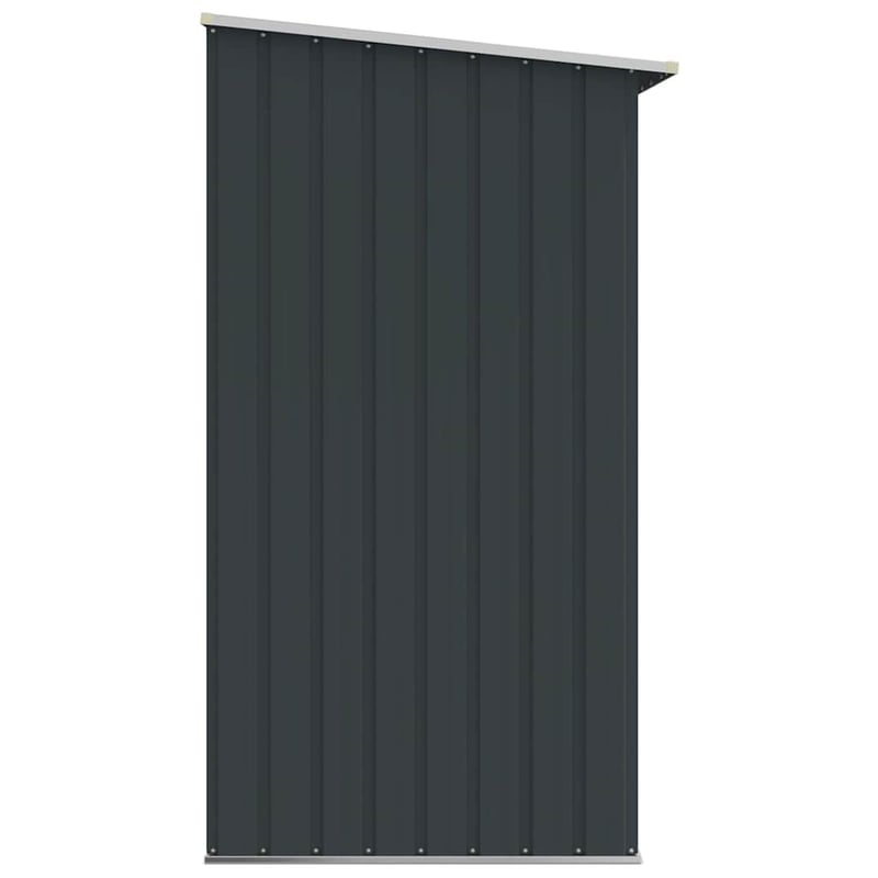 vidaXL antracit horganyzott acél kerti tűzifatároló 330x84x152cm