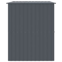 vidaXL antracit horganyzott acél kutyakennel tetővel 214x153x181 cm 4