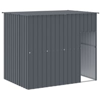 vidaXL antracit horganyzott acél kutyakennel tetővel 214x153x181 cm 1