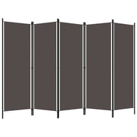 vidaXL antracitszürke 5 paneles paraván 250x180 cm 2