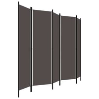 vidaXL antracitszürke 5 paneles paraván 250x180 cm 3