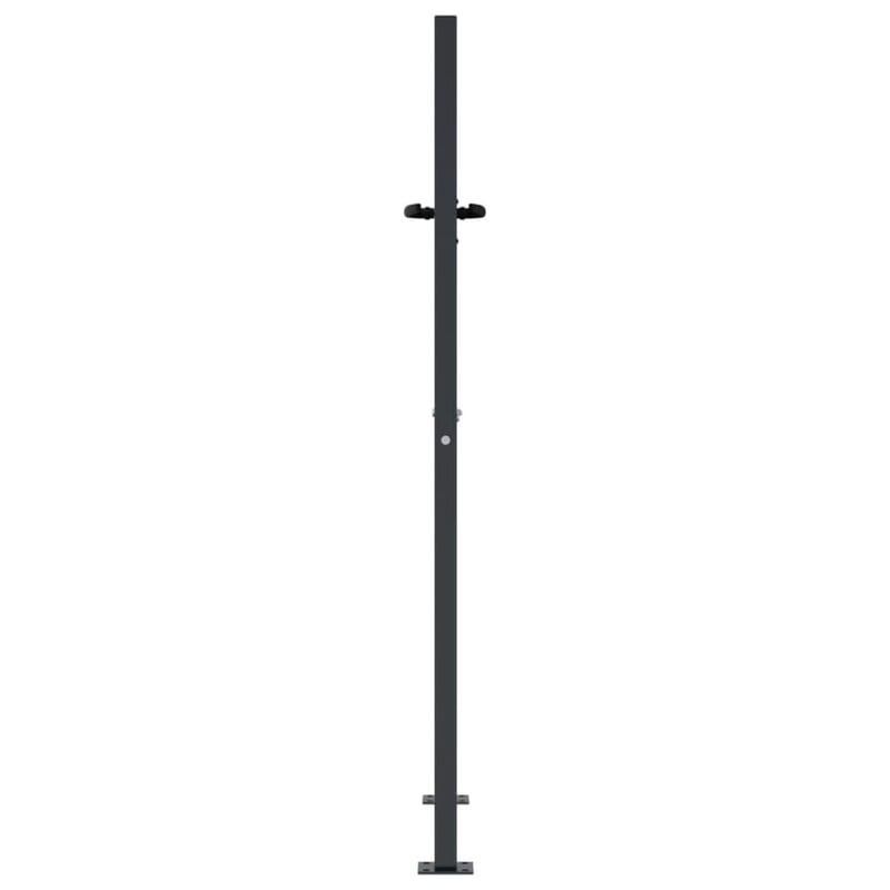 vidaXL Antracitszürke Acél Famintás Kertkapu 100x125 cm
