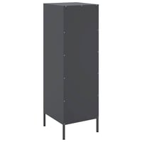 vidaXL antracitszürke acél magasszekrény 36x39x113 cm 8