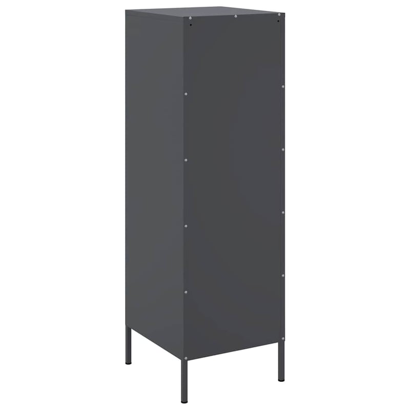 vidaXL antracitszürke acél magasszekrény 36x39x113 cm