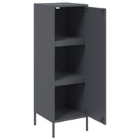 vidaXL antracitszürke acél magasszekrény 36x39x113 cm 9