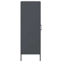 vidaXL antracitszürke acél magasszekrény 36x39x113 cm 7