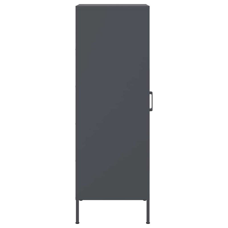 vidaXL antracitszürke acél magasszekrény 36x39x113 cm