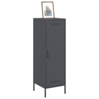 vidaXL antracitszürke acél magasszekrény 36x39x113 cm 4