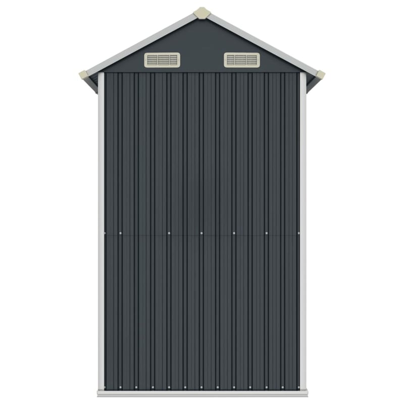 Magazie de grădină vidaXL din oțel galvanizat, gri antracit, 192x152,5x237 cm