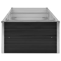 vidaXL antracitszürke horganyzott acél kerti magaságyás 240x80x45 cm 5