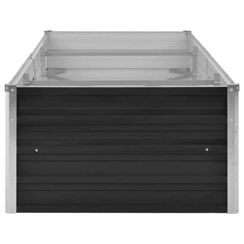 vidaXL antracitszürke horganyzott acél kerti magaságyás 240x80x45 cm