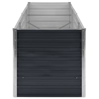 vidaXL antracitszürke horganyzott acél kerti magaságyás 240x80x77 cm 5