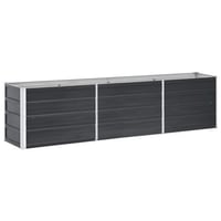 vidaXL antracitszürke horganyzott acél kerti magaságyás 240x40x45 cm 1