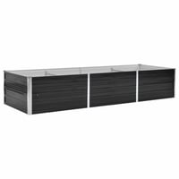 vidaXL antracitszürke horganyzott acél kerti magaságyás 240x80x45 cm 1