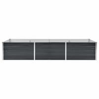vidaXL antracitszürke horganyzott acél kerti magaságyás 240x80x45 cm 4