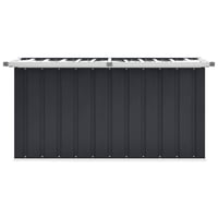 vidaXL antracitszürke kerti tárolóláda 129x67x65 cm 6