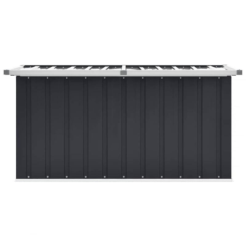 vidaXL antracitszürke kerti tárolóláda 129x67x65 cm