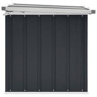 vidaXL antracitszürke kerti tárolóláda 129x67x65 cm 8