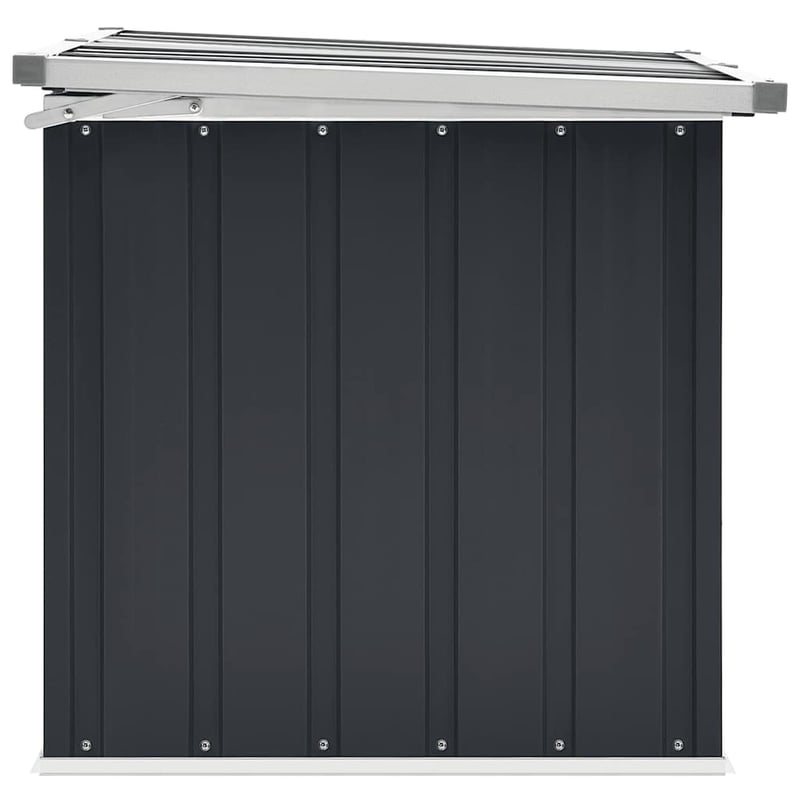 vidaXL antracitszürke kerti tárolóláda 129x67x65 cm