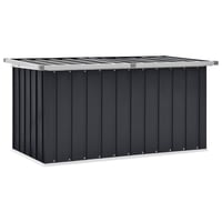 vidaXL antracitszürke kerti tárolóláda 129x67x65 cm 2