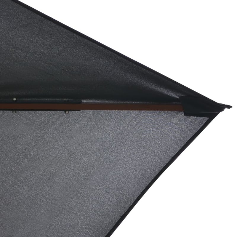 vidaXL antracitszürke kültéri napernyő farúddal 200x300 cm