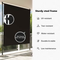 vidaXL antracitszürke kültéri sötétítő roló 200x270 cm 8