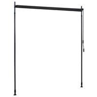vidaXL antracitszürke kültéri sötétítő roló 200x270 cm 5