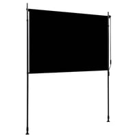 vidaXL antracitszürke kültéri sötétítő roló 200x270 cm 4