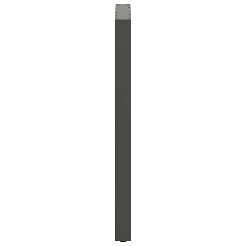 vidaXL Antracitszürke U alakú bárasztal láb 60x110 cm 2 db
