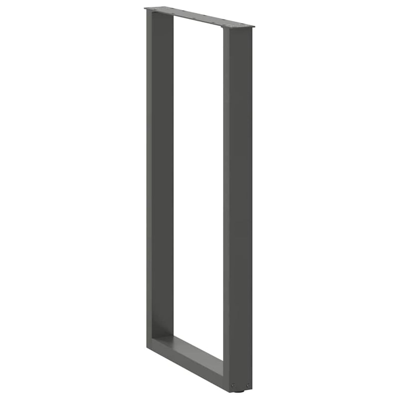 vidaXL Antracitszürke U alakú bárasztal láb 60x110 cm 2 db