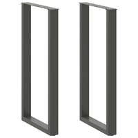 vidaXL Antracitszürke U alakú bárasztal láb 60x110 cm 2 db 1