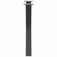 vidaXL Antracitszürke X-alakú Étkezőasztal Láb 70x72-73 cm 2 db 6