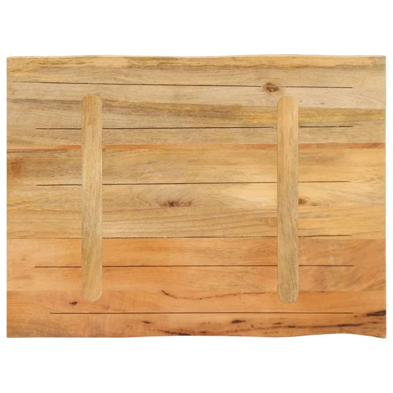 vidaXL Asztallapok Mangófa Baumkante 70x60x3,8 cm Masszív