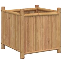 vidaXL bambusz virágtartó 50x50x50 cm kocka forma 6
