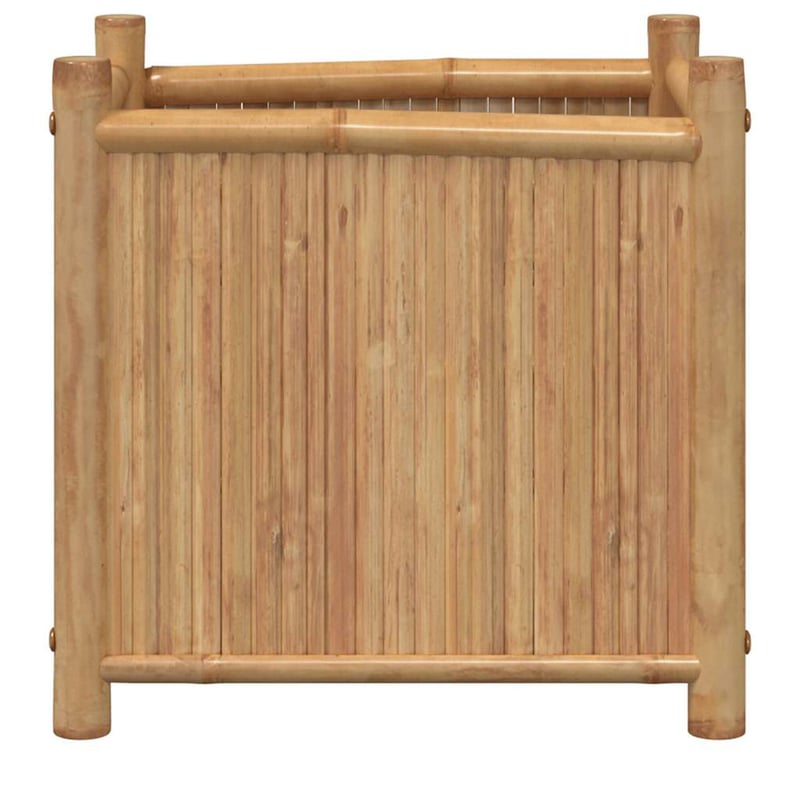 vidaXL bambusz virágtartó 50x50x50 cm kocka forma