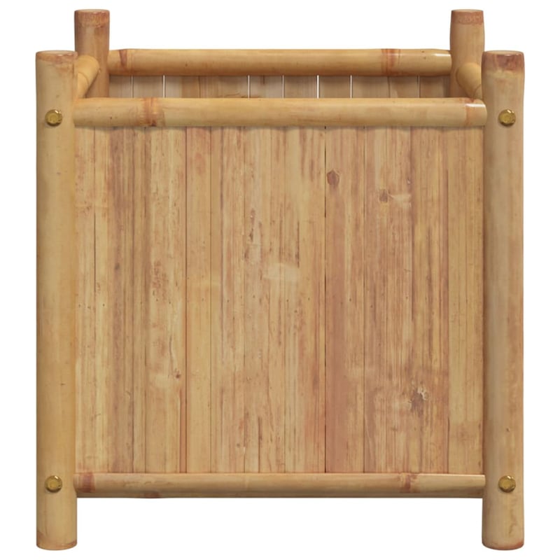 vidaXL bambusz virágtartó 50x50x50 cm kocka forma