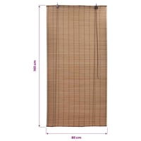 vidaXL bambusz roló - barna - 80x160 cm 6