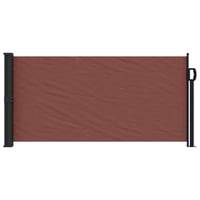 vidaXL barna behúzható oldalsó napellenző 100x500 cm 3