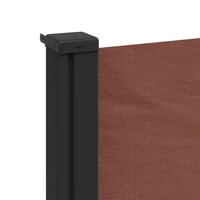 vidaXL barna behúzható oldalsó napellenző 100x500 cm 7