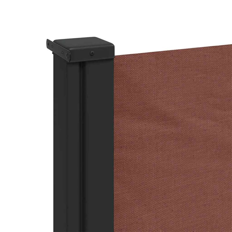 vidaXL barna behúzható oldalsó napellenző 100x500 cm