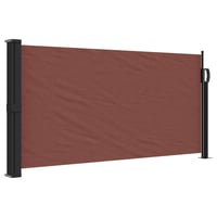 vidaXL barna behúzható oldalsó napellenző 100x500 cm 1
