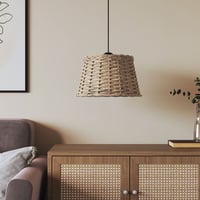 vidaXL barna fonott mennyezeti lámpaernyő 38 cm 2