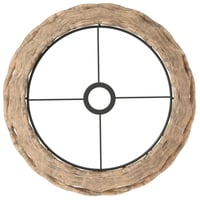 vidaXL barna fonott mennyezeti lámpaernyő 38 cm 5