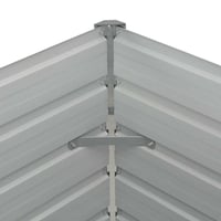 vidaXL barna horganyzott acél kerti magaságyás 160x80x77 cm 7