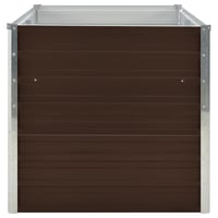vidaXL barna horganyzott acél kerti magaságyás 160x80x77 cm 5
