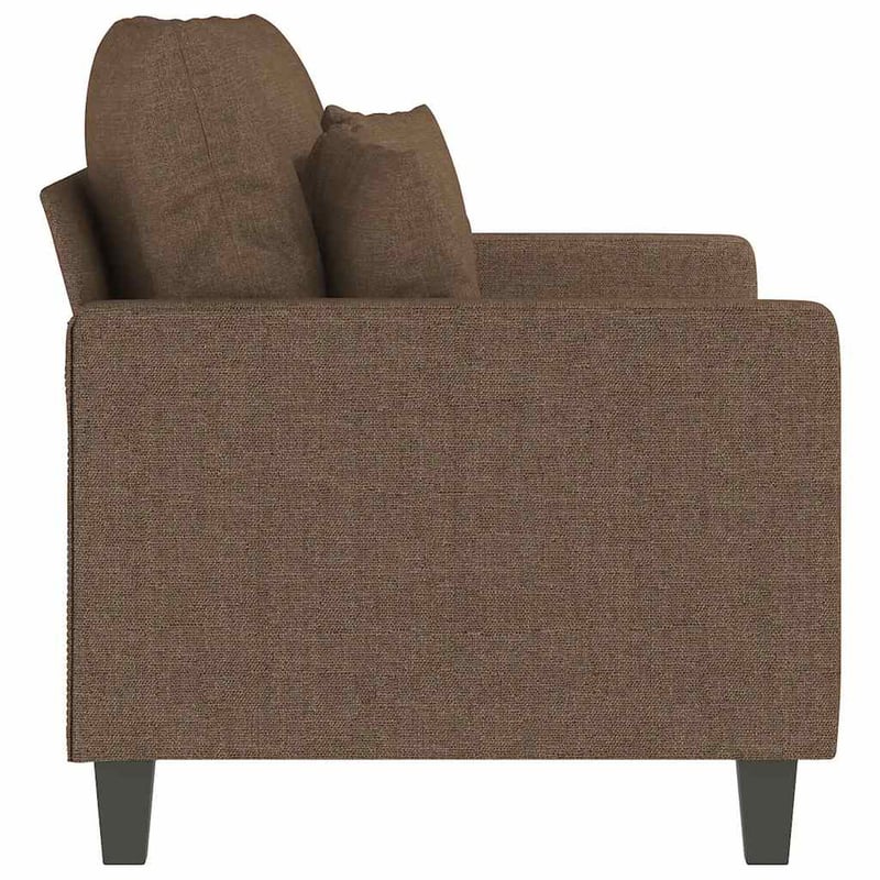 vidaXL barna szövetkanapé 120 cm kétszemélyes